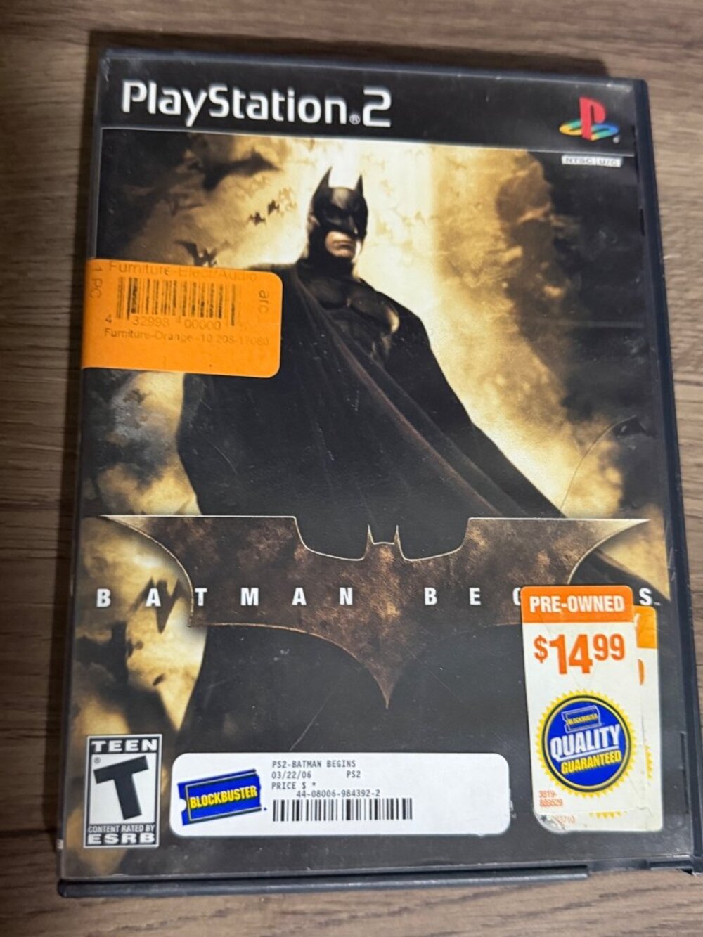 PS2 Batman Begins